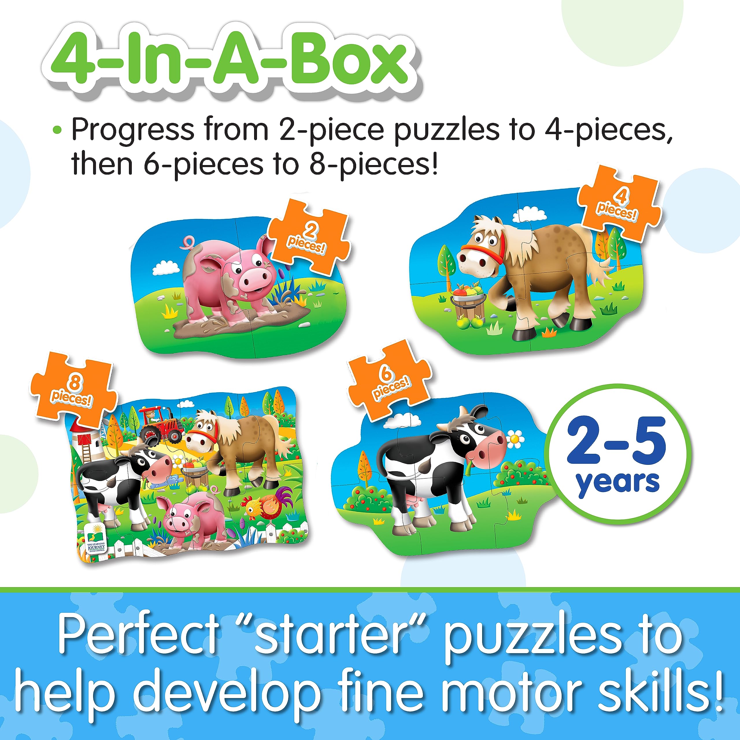 The Learning Journey assembled 8-piece ocean scene showing colorful characters