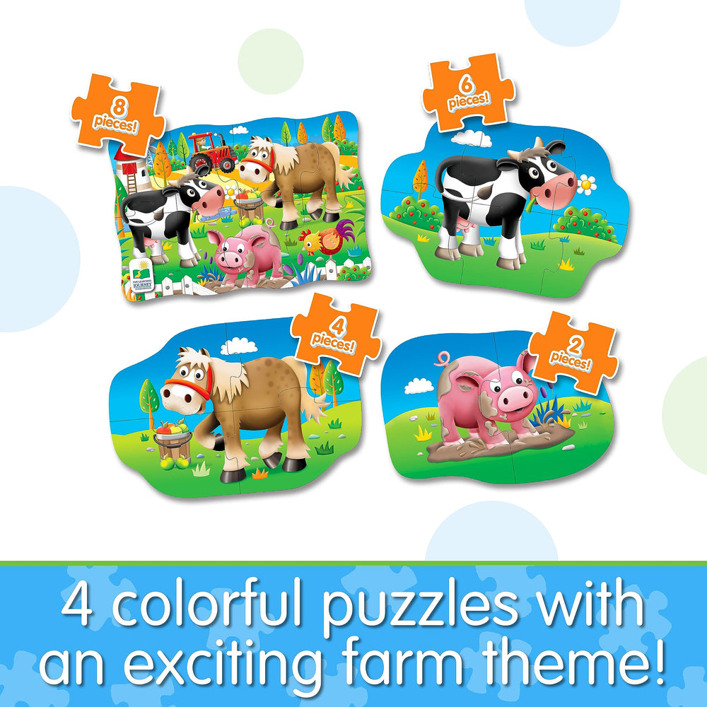 The Learning Journey close-up of puzzle piece edges and durable cardboard texture