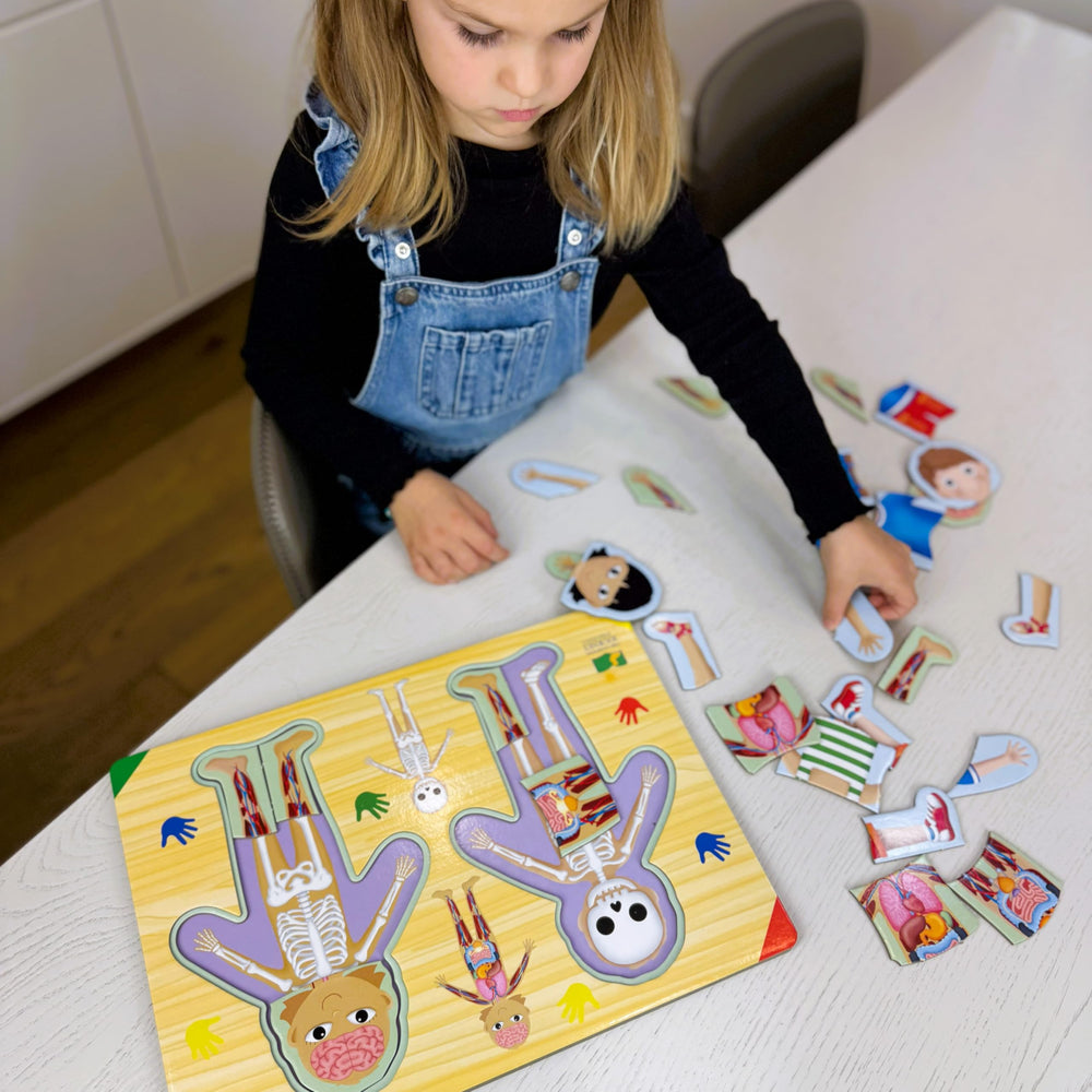 The Learning Journey textured puzzle piece being gripped to improve grip
