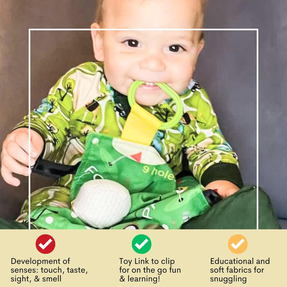 The Learning Lovey double-stitched design provides durable, secure play.