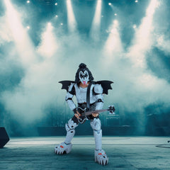 Kiss The Demon on a shelf with ambient lighting for display.