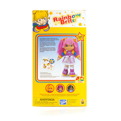 Yellow window gift style box packaging for Tickled Pink doll, gift ready.