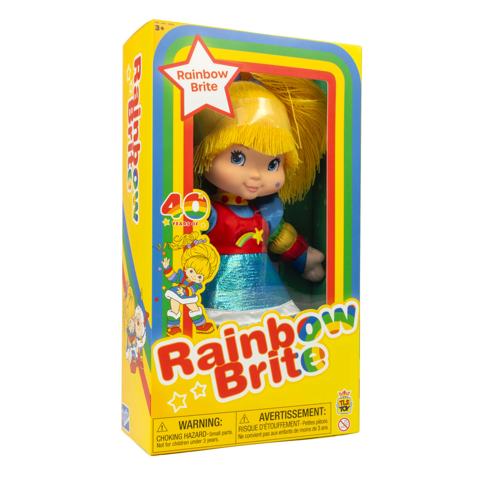 The Loyal Subjects Rainbow Brite yellow window gift box, ideal for gift-giving and display.