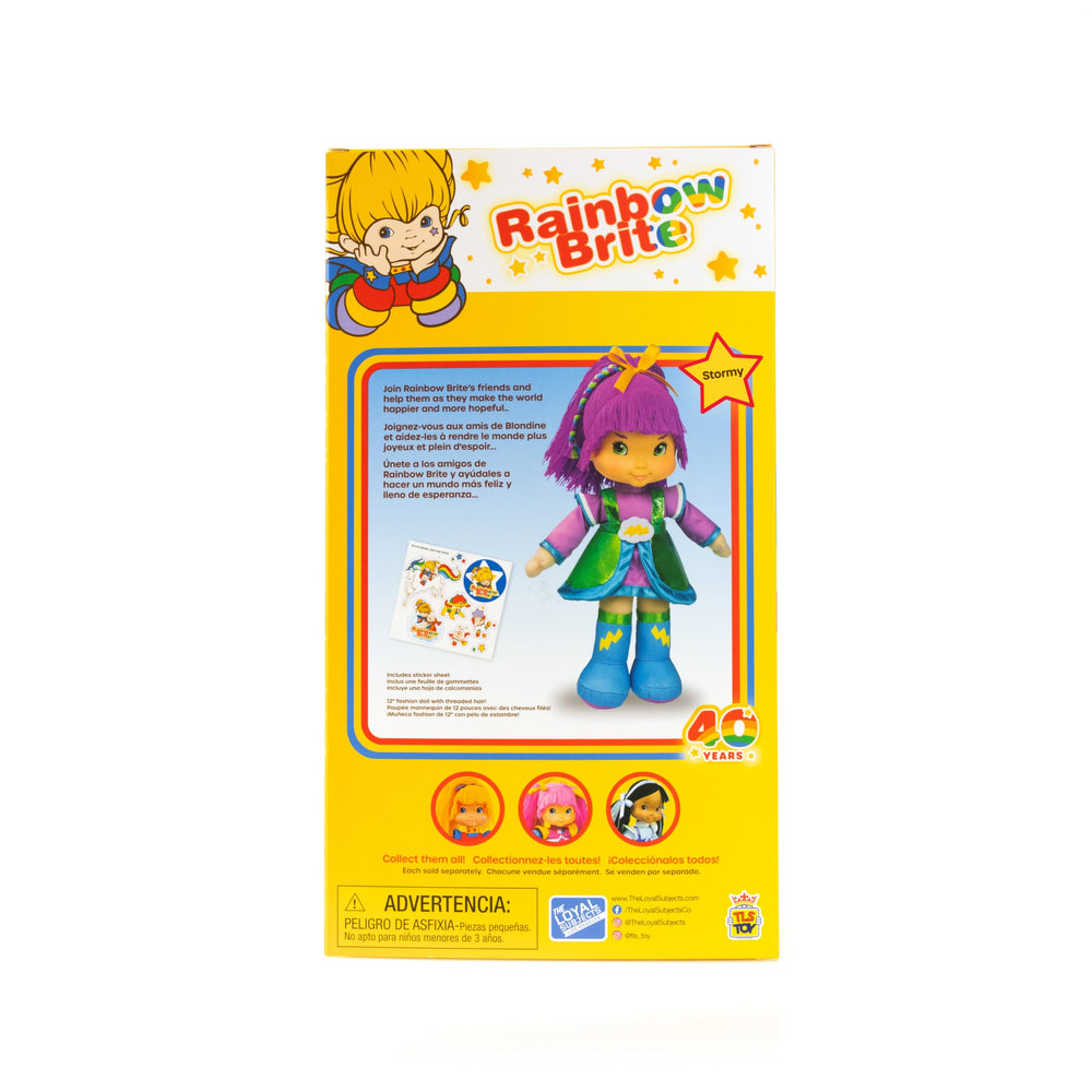 The Loyal Subjects Rainbow Brite Stormy box showcases a gift-ready keepsake design.