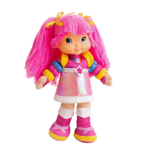 The Loyal Subjects Rainbow Brite Tickled Pink doll front view for play and display.