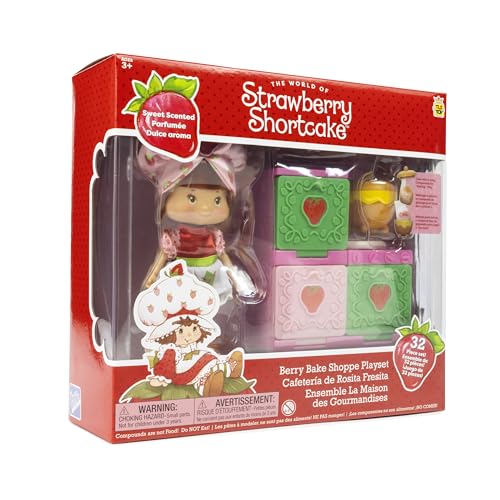 Strawberry Shortcake 5.5-inch doll in exclusive Berry Bake outfit for themed play.