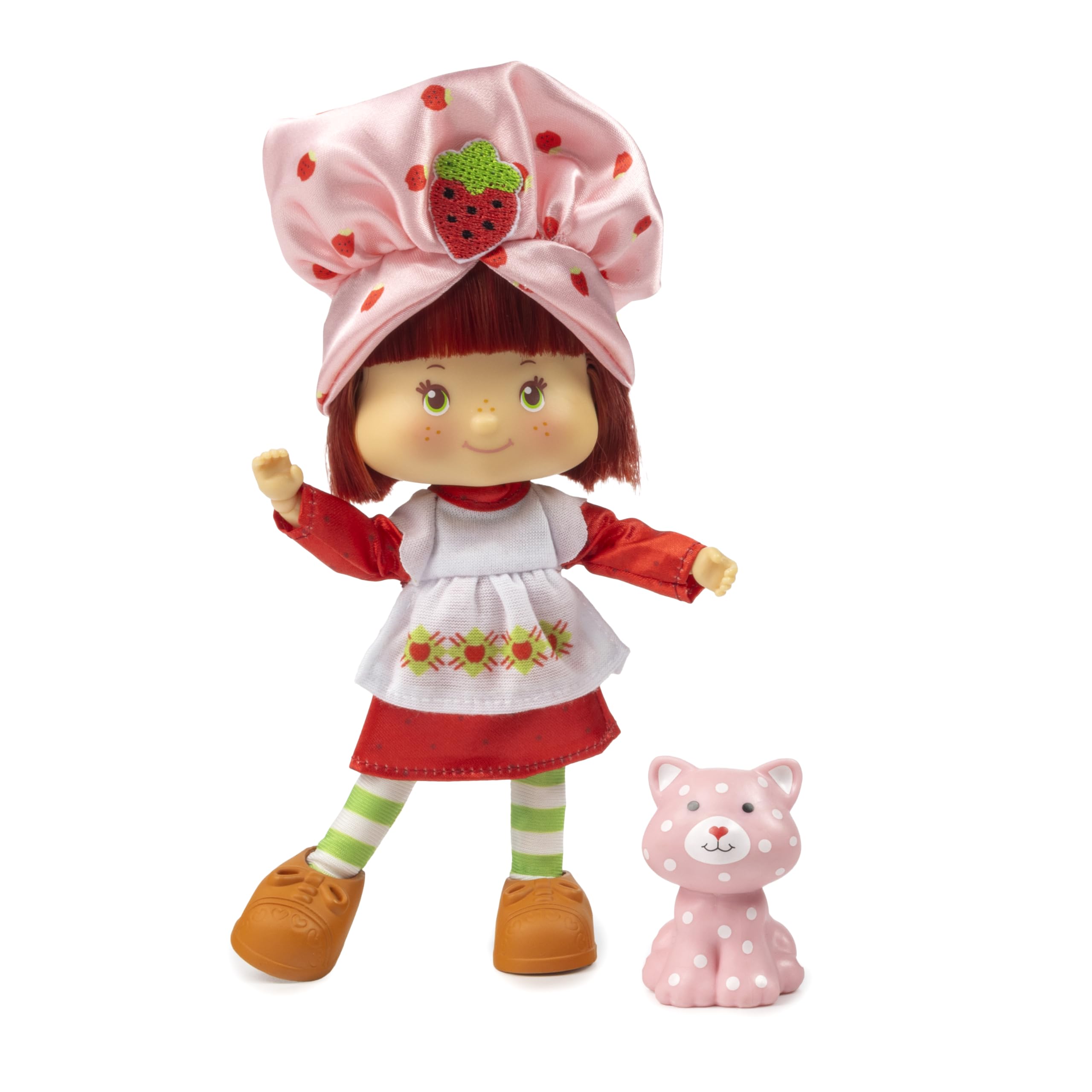 The Loyal Subjects Strawberry Shortcake doll, five-and-a-half inches, poseable for creative play.
