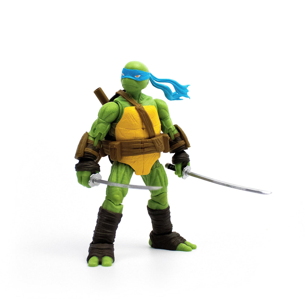 The Loyal Subjects TMNT Leonardo figure front view with vibrant display presence.