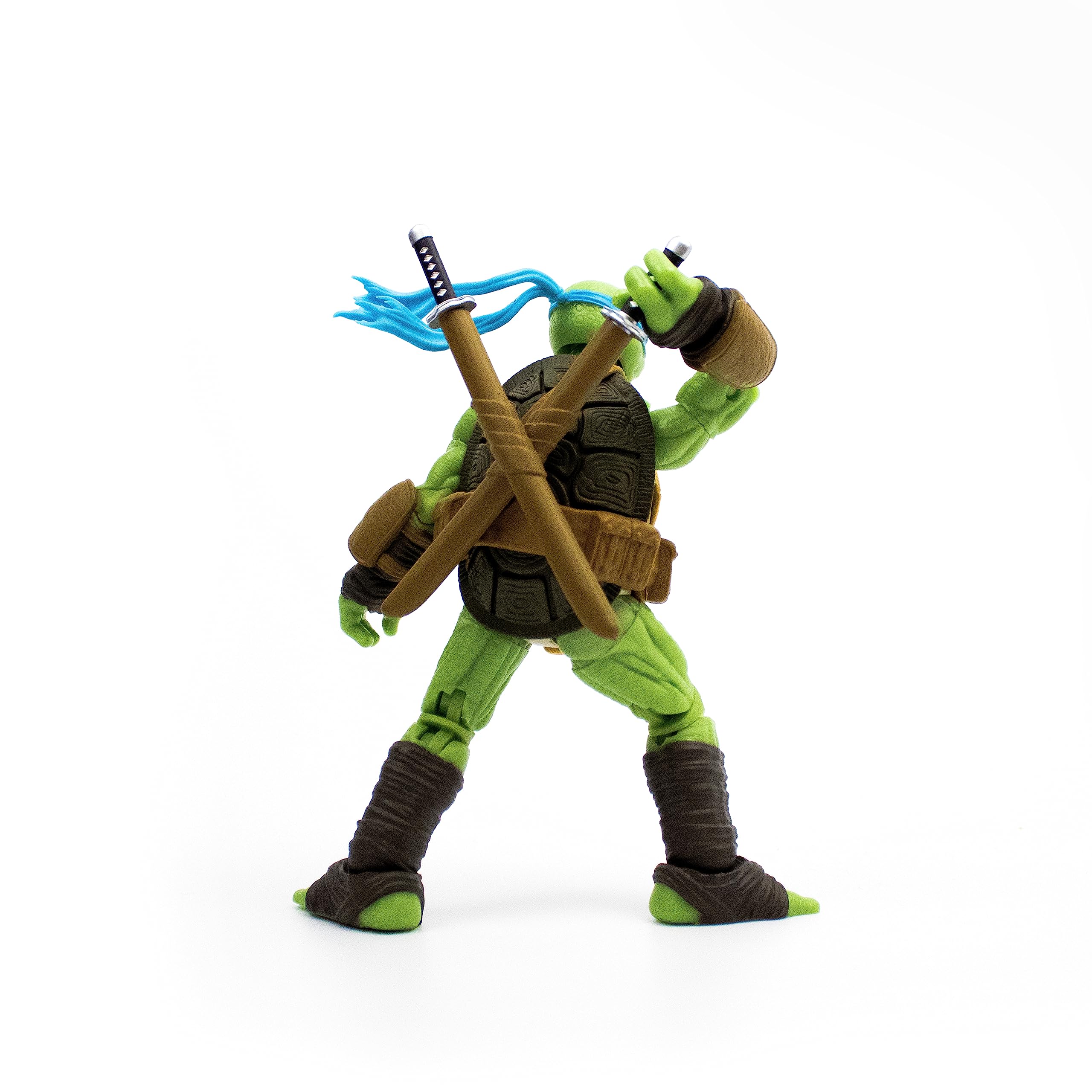 The Loyal Subjects TMNT Leonardo figure with katana swords for action-ready display.
