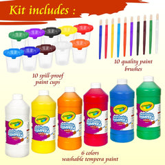 The Mega Deals 16 oz paint bottles for kids enable smooth pouring and quick cleanup.