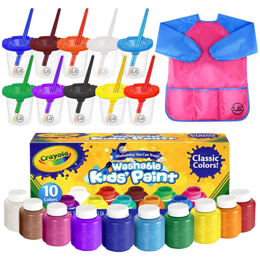 The Mega Deals kids painting set colors display vibrant pigments for imaginative art sessions.