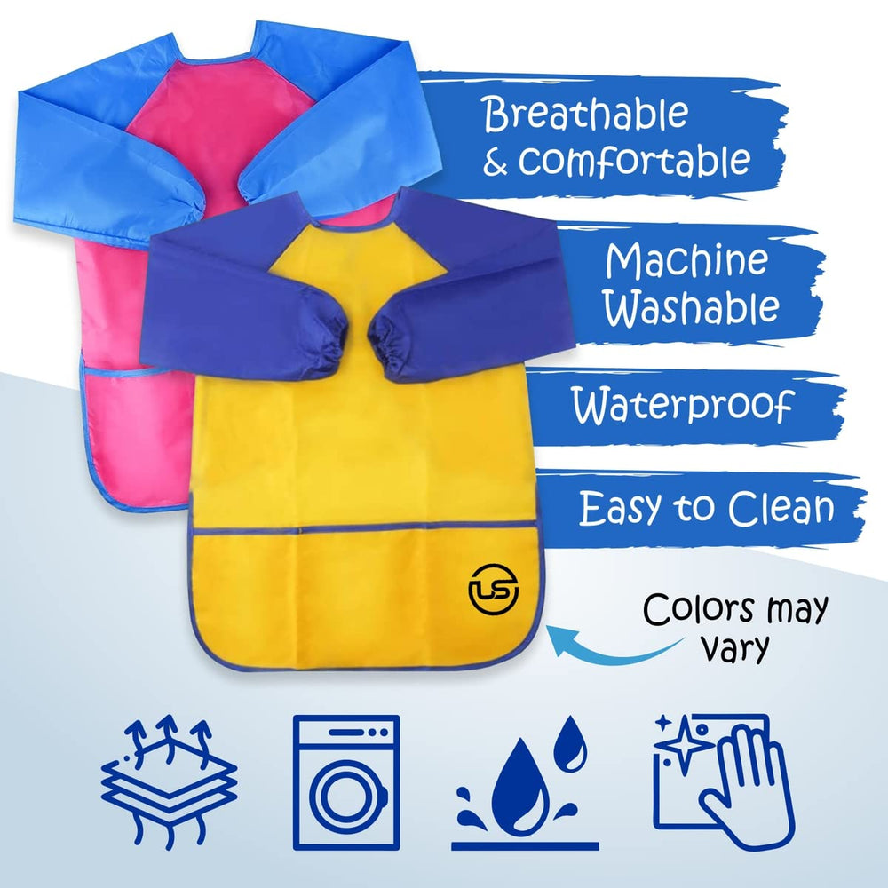 The Mega Deals washable paints wash off skin and surfaces easily.