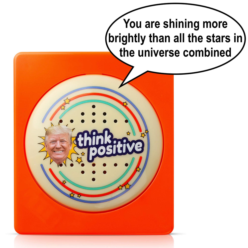 The Monocle Breakers Trump button on fridge magnet adds playful motivation during meals.