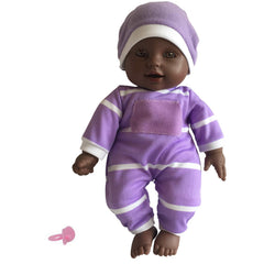 The New York Doll Collection 11-inch soft body doll with pacifier for pretend play.