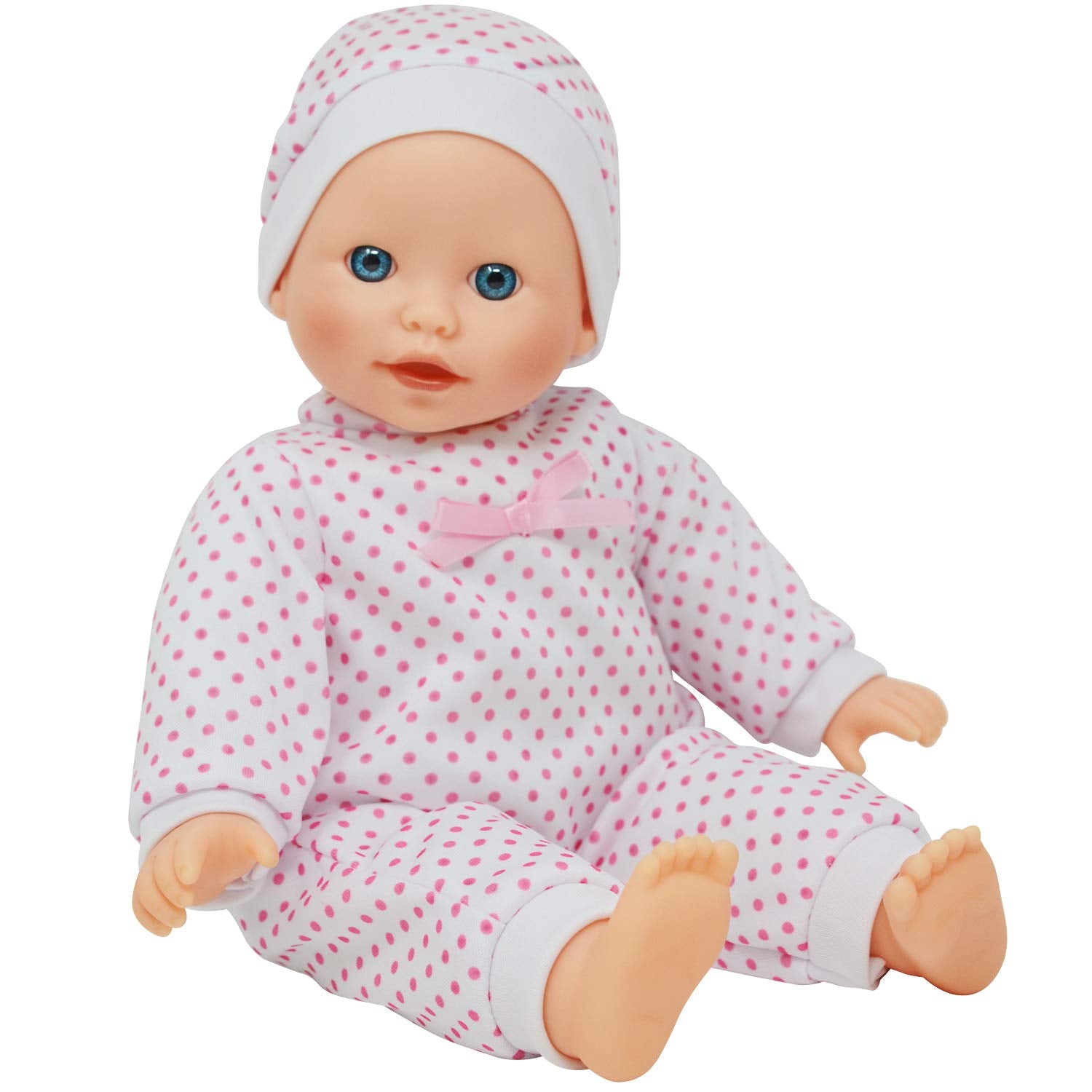 The New York Doll Collection 14-inch soft-body doll, easy-to-hold for little hands.