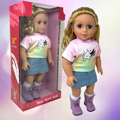 The New York Doll Collection accessories kit including glasses and headbands.
