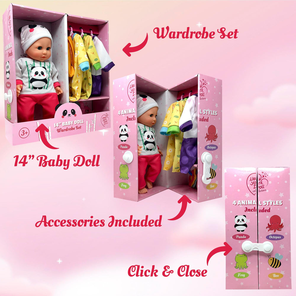 The New York Doll Collection green frog outfit for dress-up fun