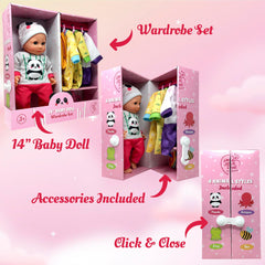 The New York Doll Collection green frog outfit for dress-up fun