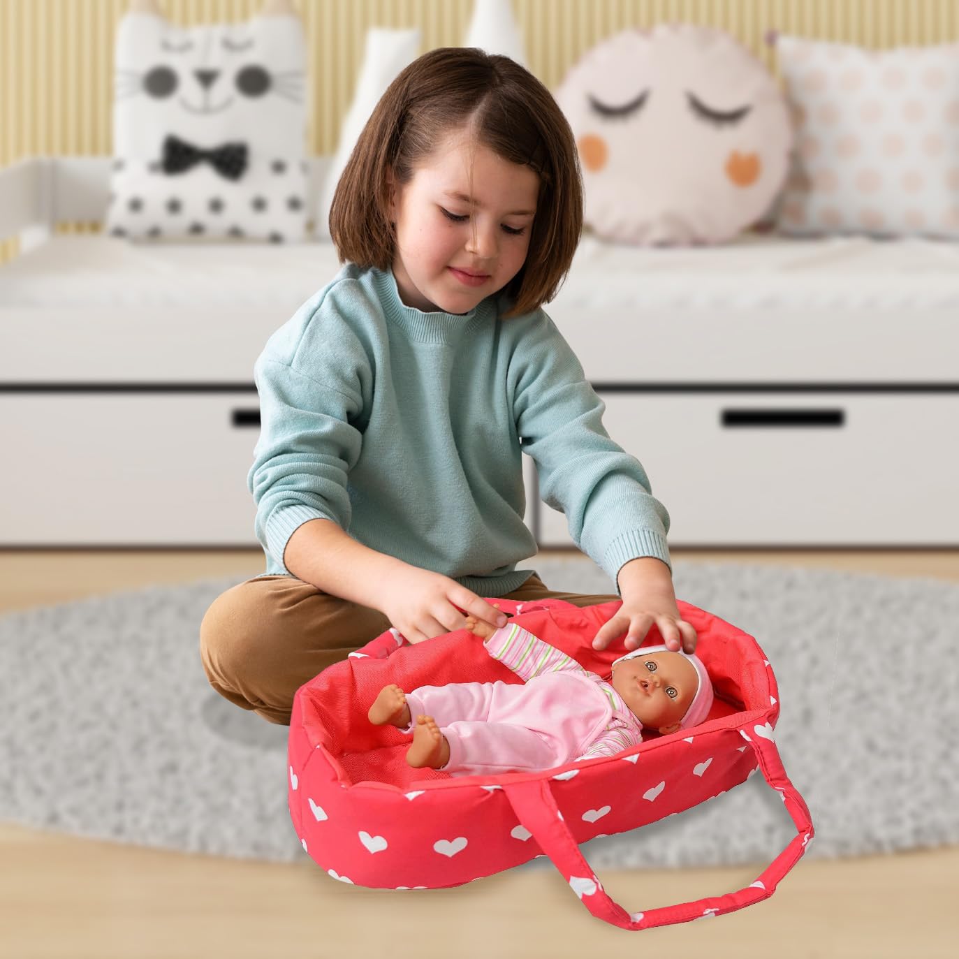 Perfect for toddlers aged 3–4 years who love doll play.