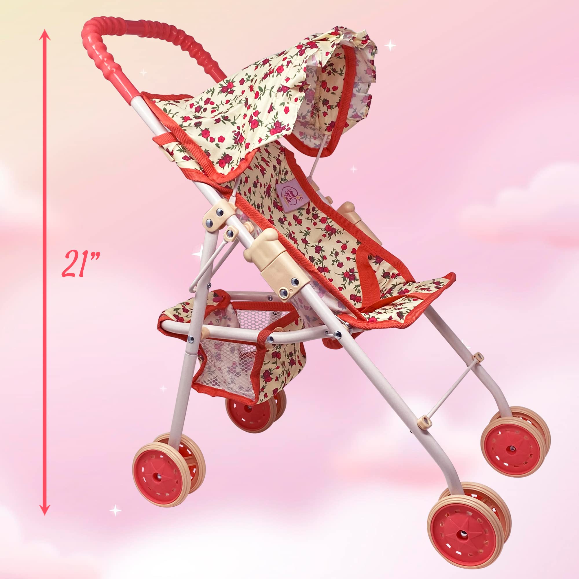 The New York Doll Collection Foldable frame for quick setup and easy storage
