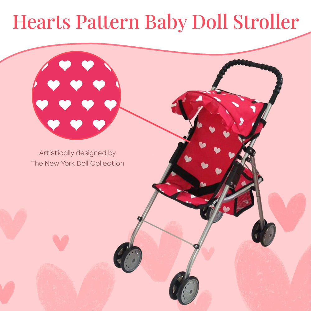 The New York Doll Collection pink pack-n-play crib, versatile mini bed and play area.