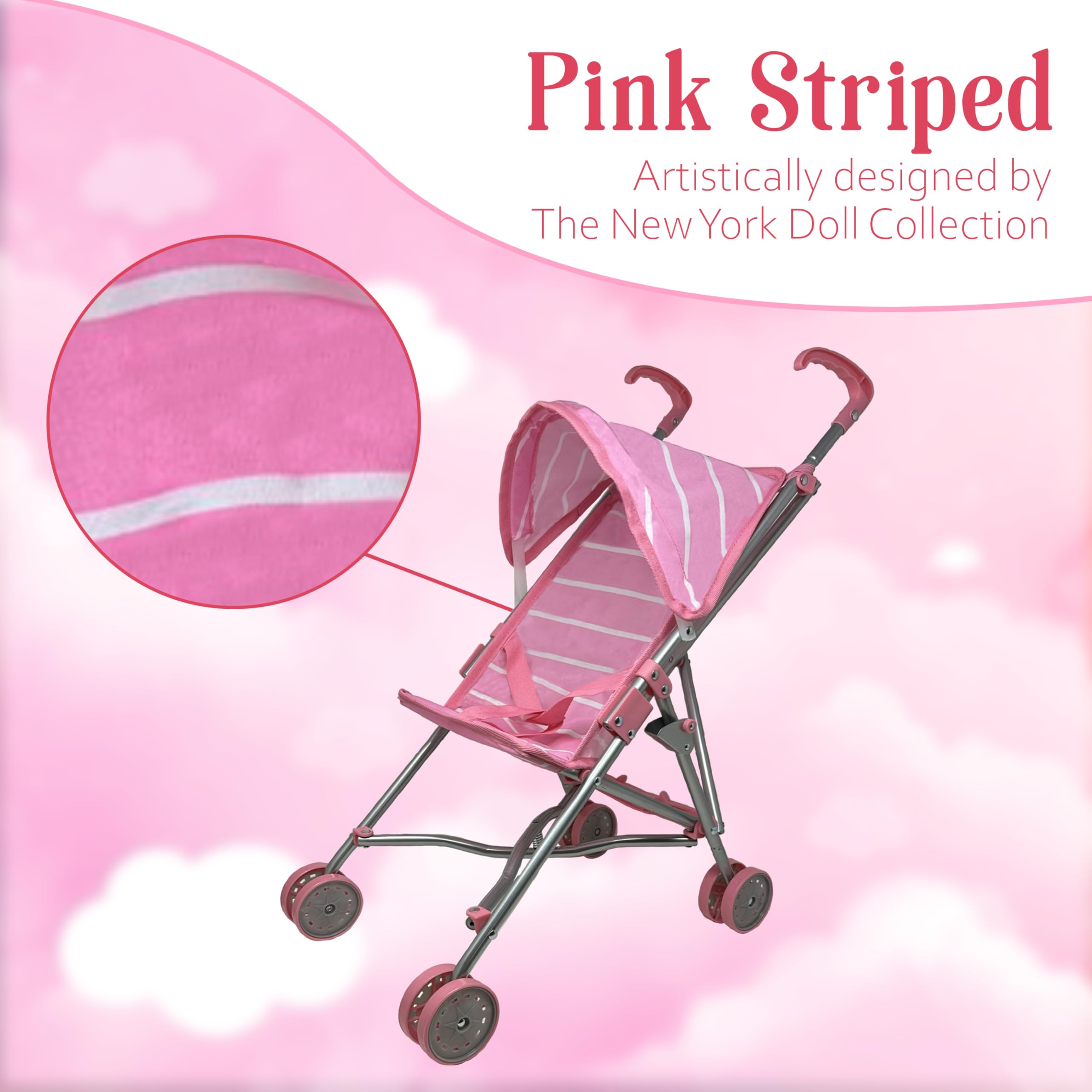 The New York Doll Collection side view highlights sturdy construction and durability.