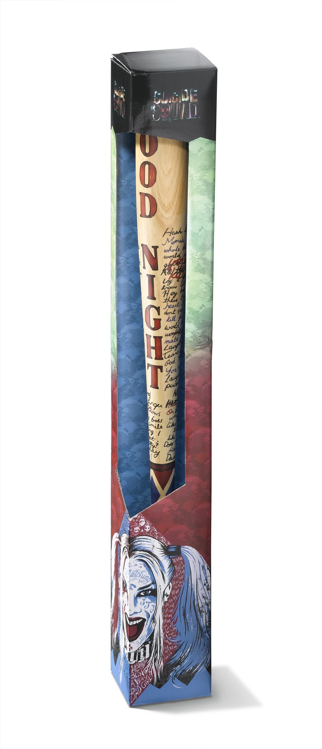 The Noble Collection baseball bat 31.5 inches length shows authentic prop scale.