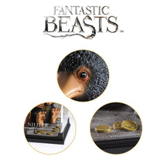 The Noble Collection Fantastic Beasts series Niffler showcases magical creature collection.
