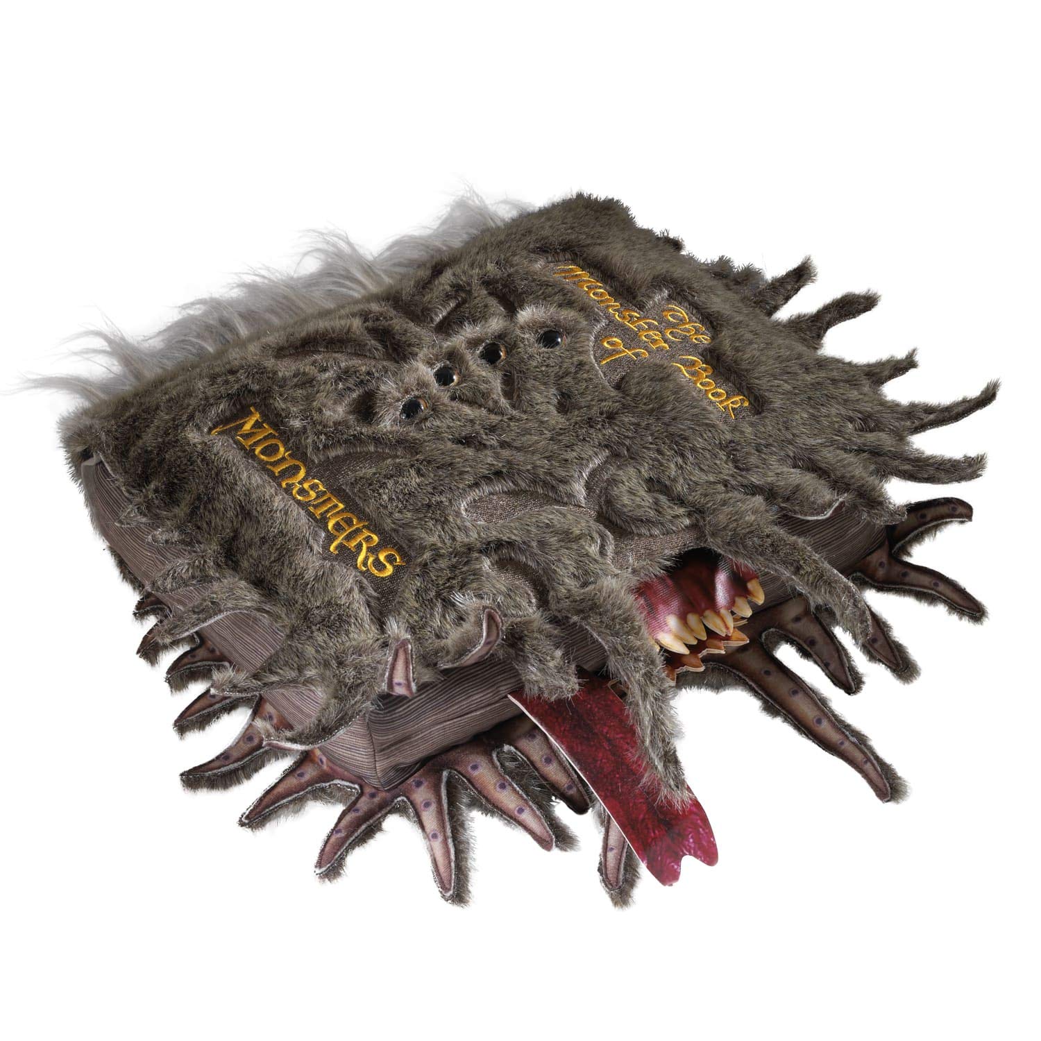 The Noble Collection Monster Book of Monsters plush, front view, ideal for display