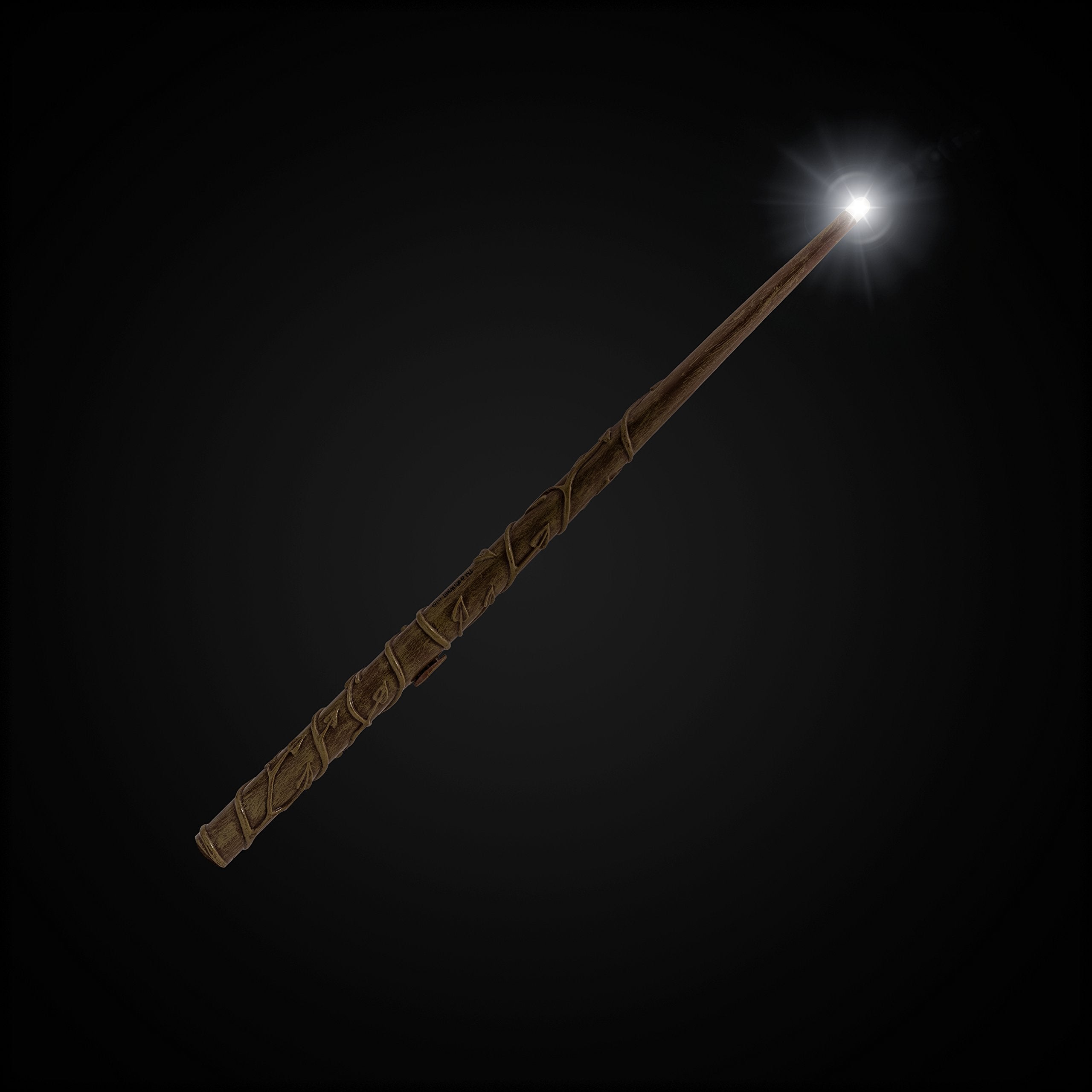 The Noble Collection Hermione Granger Illuminating Wand uses AAA batteries for bright versatility