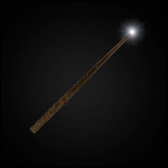 The Noble Collection Hermione Granger Illuminating Wand uses AAA batteries for bright versatility