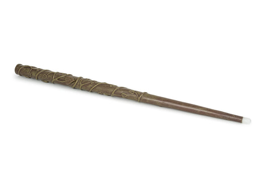 The Noble Collection Hermione Granger Illuminating Wand in wave-activated mode for easy magical ambiance