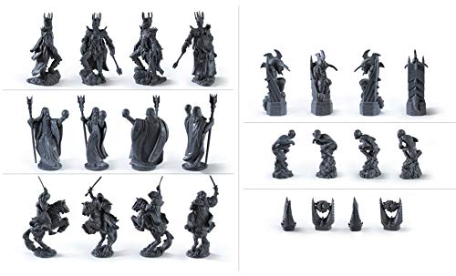 Engaging Middle-earth battles with The Noble Collection chess set for family game nights.