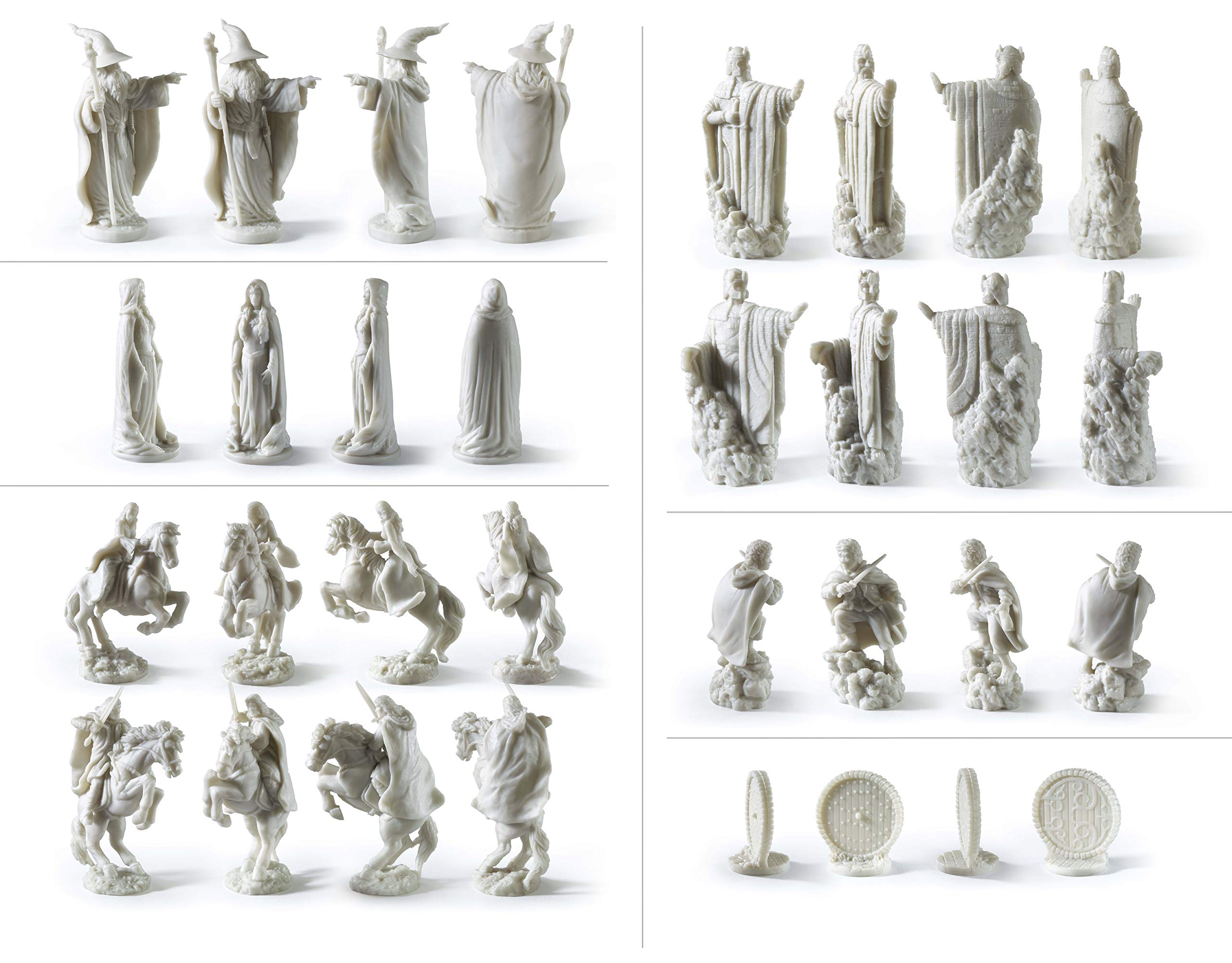 32-piece set on display and ready for action on your shelf.