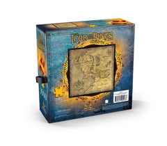 The Noble Collection LOTR Map puzzle cover with detailed Middle Earth artwork for fans