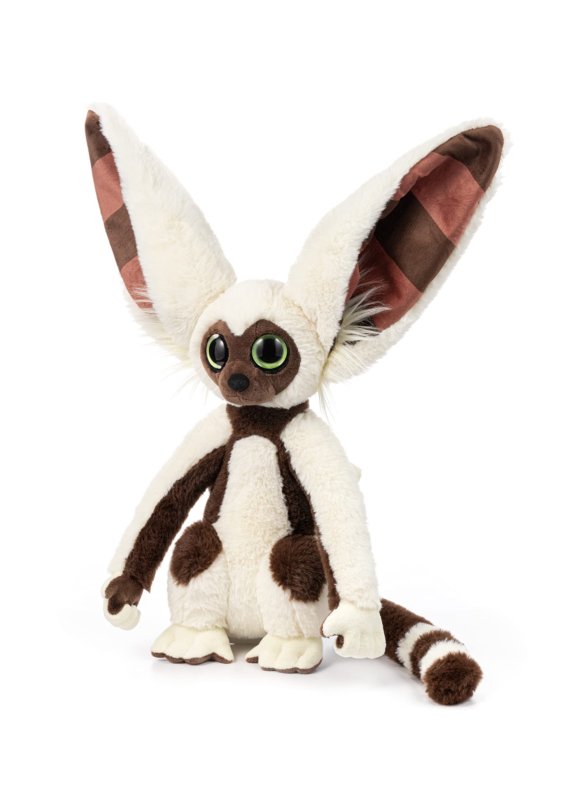 The Noble Collection Momo plush side profile highlights its tall presence for display.