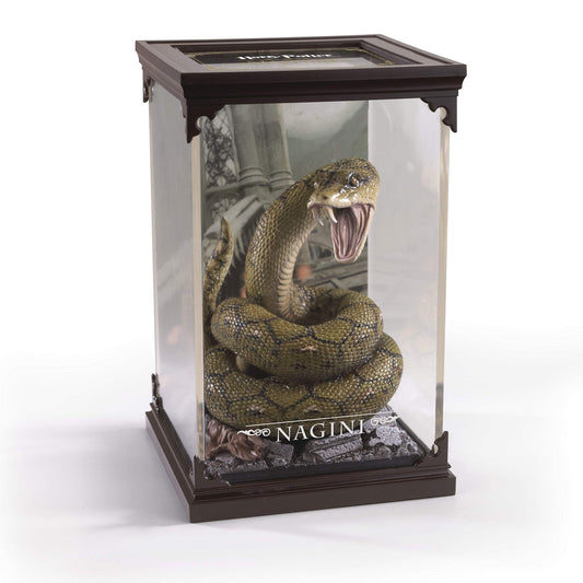 Nagini display case featuring The Noble Collection figure for safe, stylish shelf presentation.