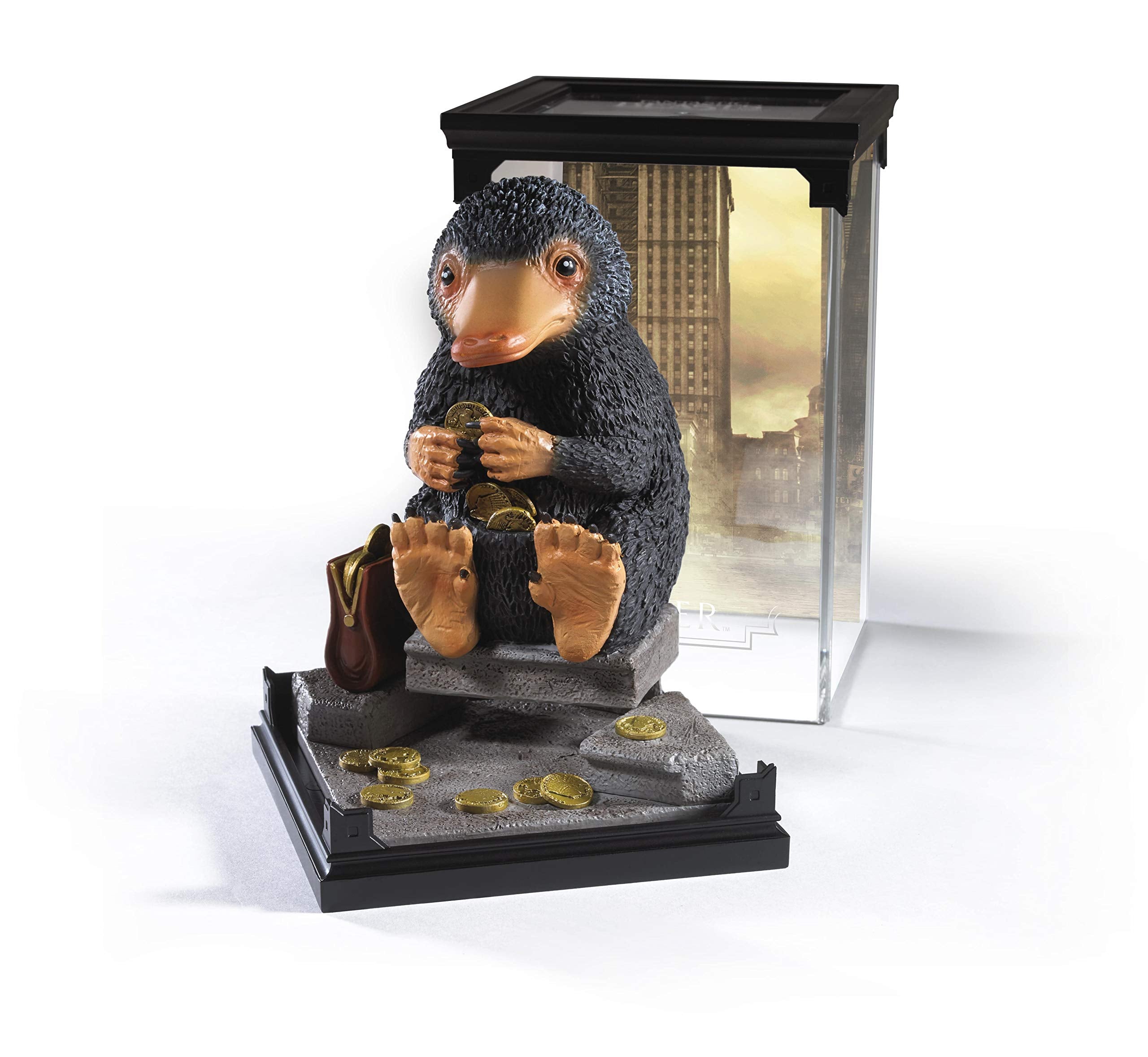 The Noble Collection Niffler official figure with intricate detailing for display.