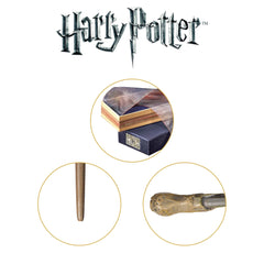 Ron Weasleys Wand in display case by The Noble Collection for safe showcase.