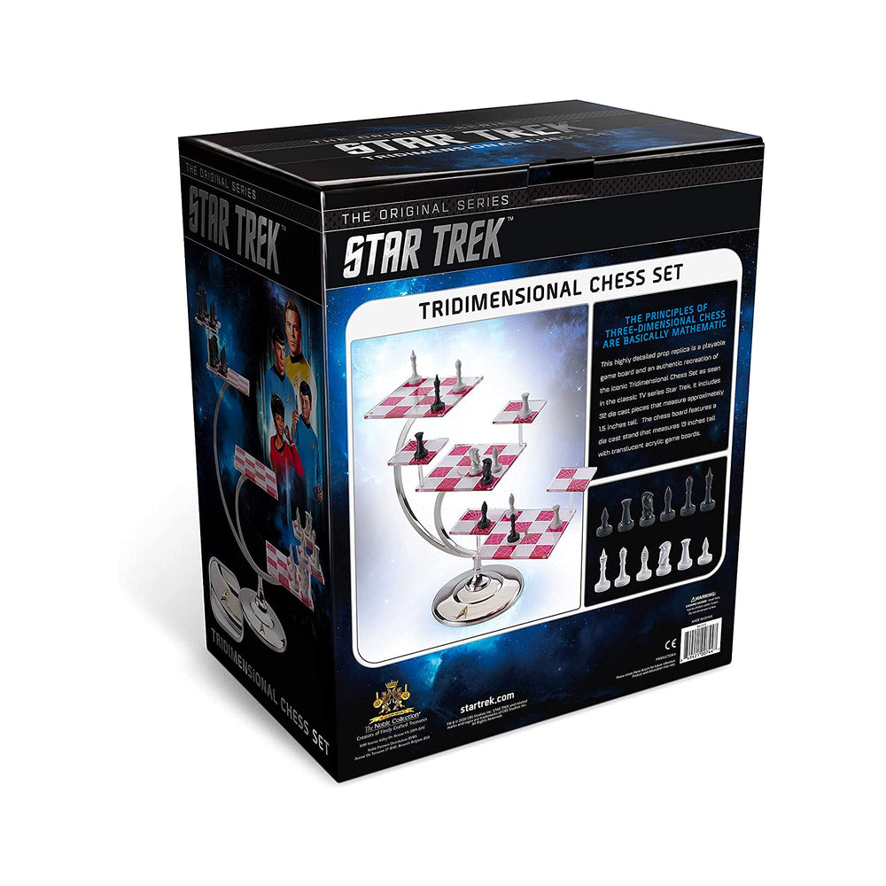 The Noble Collection Star Trek tridimensional chess suitable for collectors aged 14 and up.