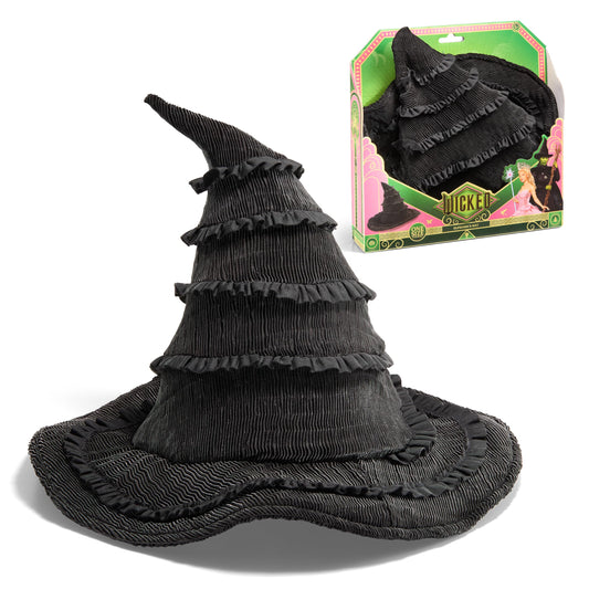 The Noble Collection Wicked Elphaba's Hat front view for authentic cosplay and display.