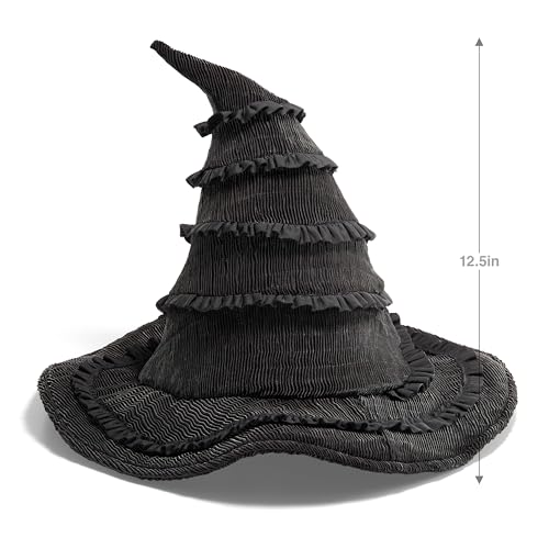 The Noble Collection Wicked Elphaba's Hat side view shows texture and silhouette for film-ready cosplay.