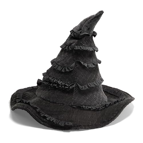 The Noble Collection Wicked Elphaba's Hat measures 12.5 inches for youth cosplay.
