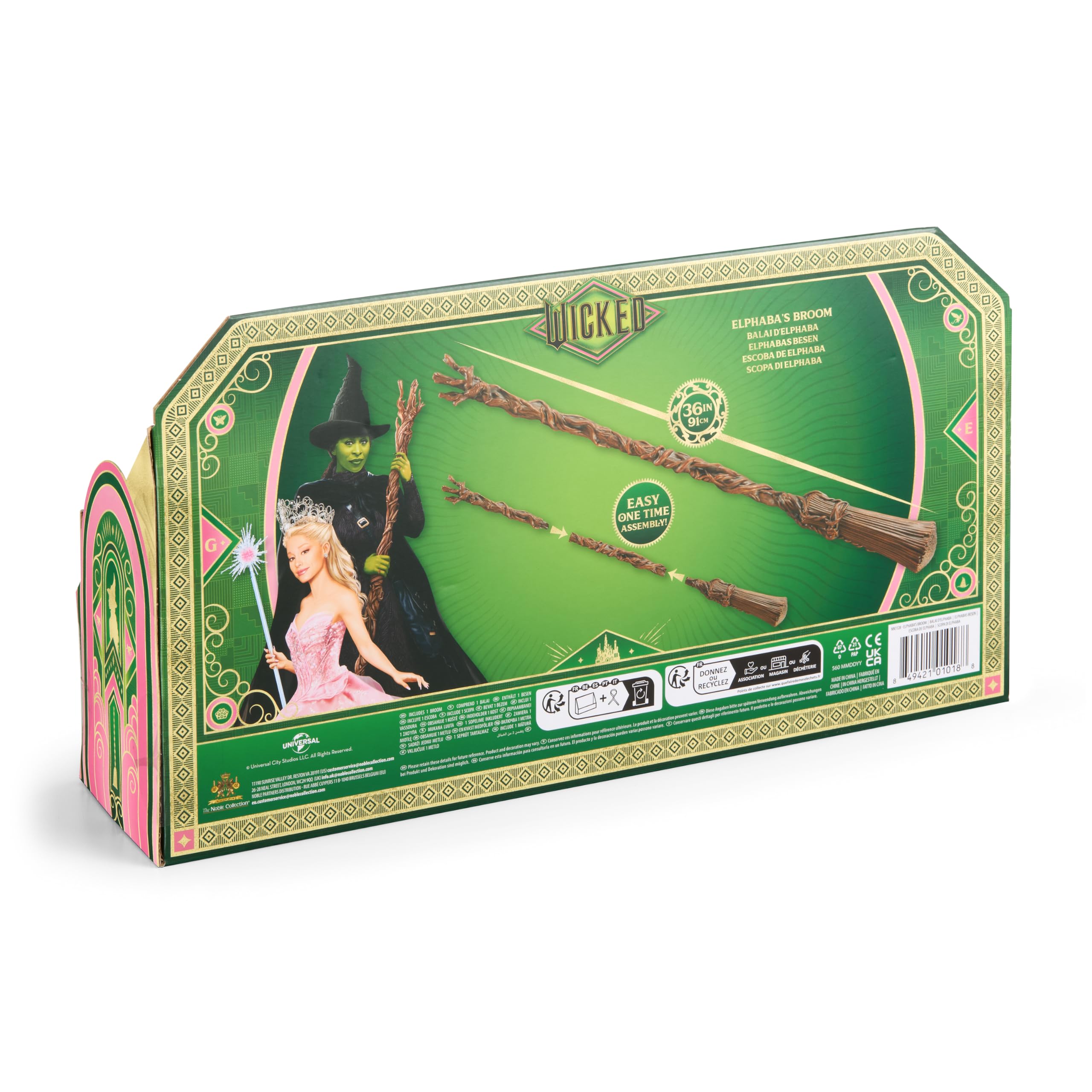 The Noble Collection Wicked Elphaba's Broom is suitable for ages 5+.