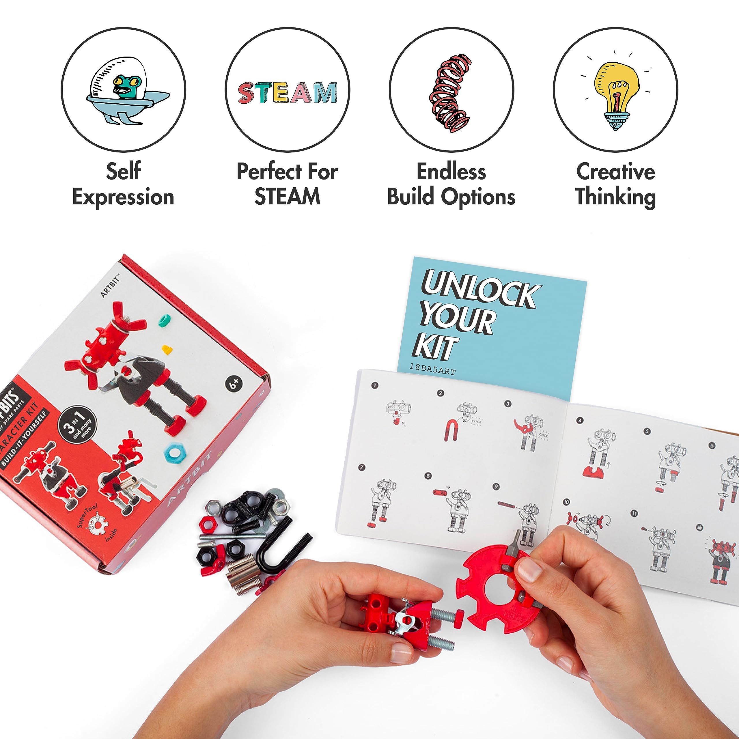 The Off Bits ArtBit connector pins enable quick, sturdy builds and repeatable experiments.