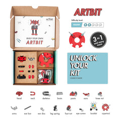 The Off Bits ArtBit family building session encourages collaboration and problem solving.