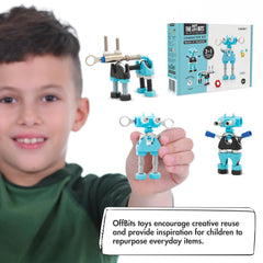 The OFFBITS CareBit colorful parts inviting kids to experiment with color and mechanics