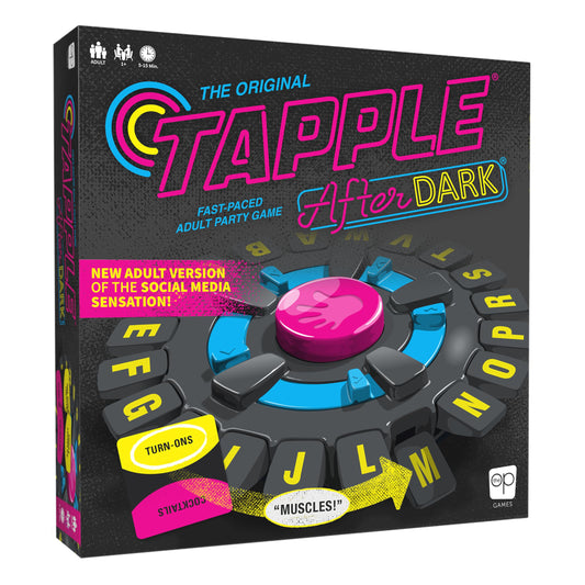 The Op Tapple After Dark wheel ready for fast word play and laughter.