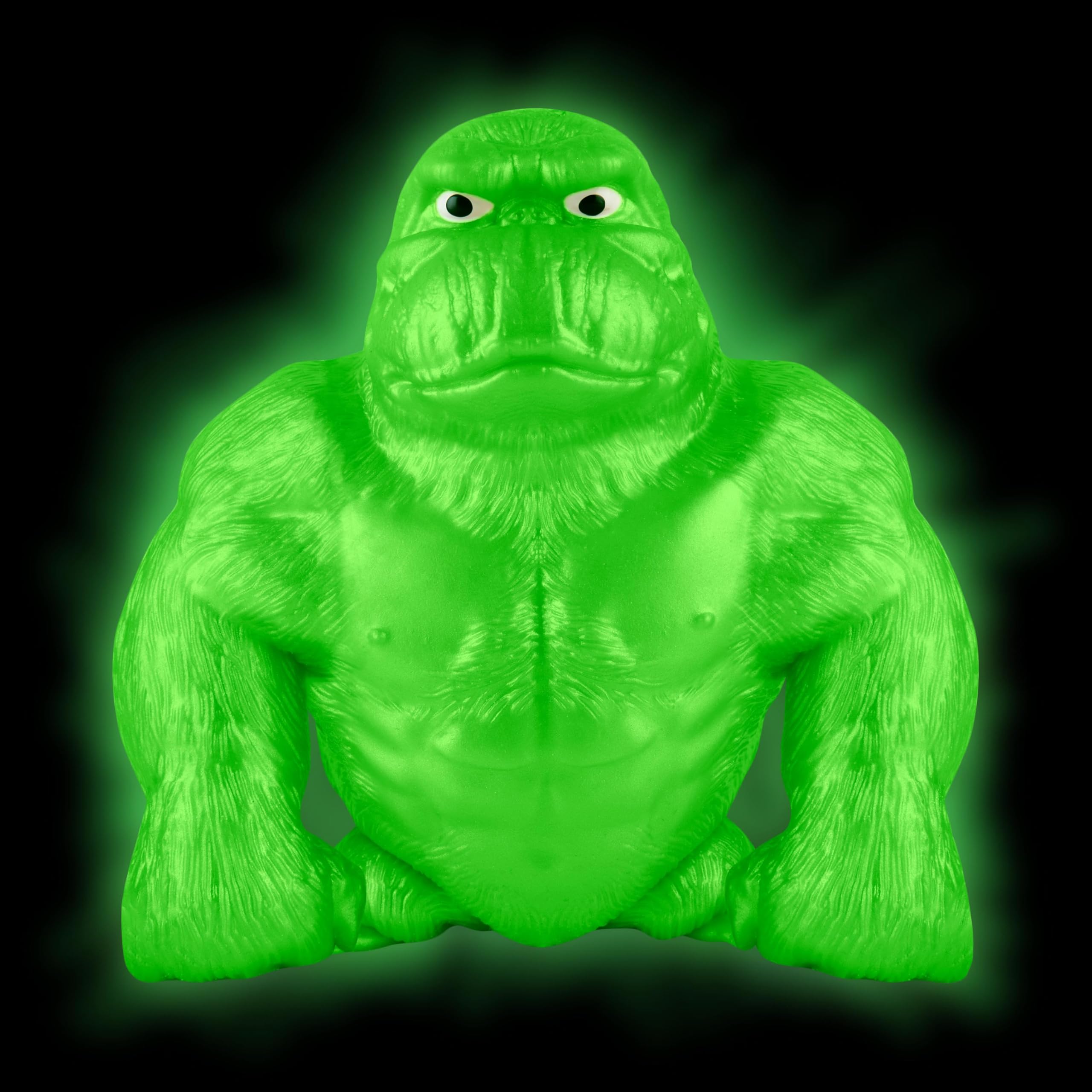 Close-up of the soft, stretchable glow-in-the-dark skin of the Funkee Monkee.