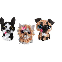 The Orb Factory PlushCraft Puppy Pack 3D assembly image highlights simple, hands-on crafting for children.